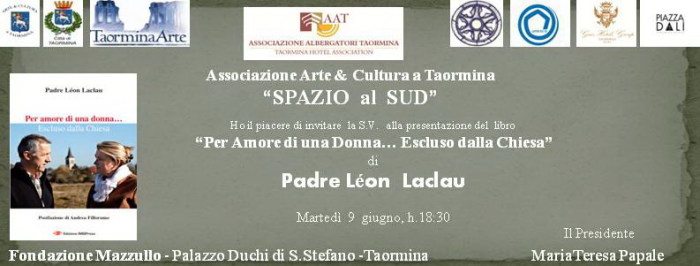 Spazio al Sud presenta a Taormina il 9 giugno il libro di Padre Leon Laclau