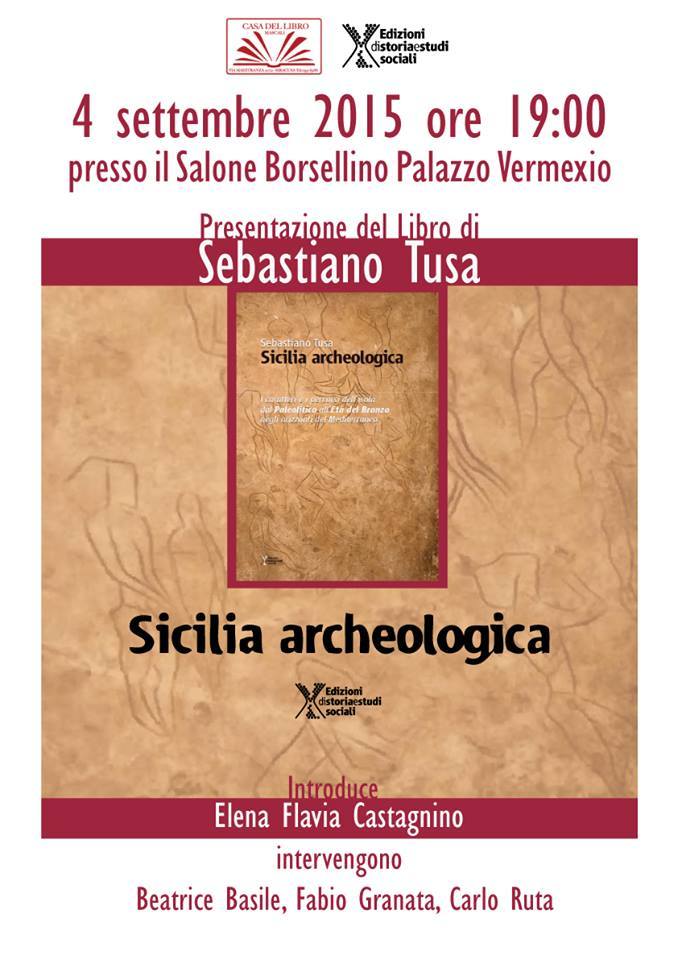 Il 4 settembre presentazione di Sicilia Archeologica di Sebastiano Tusa a Palazzo Vermexio di Siracusa