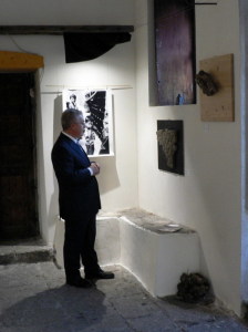 Il Sindaco Salvatore Chisari in visita alla mostra