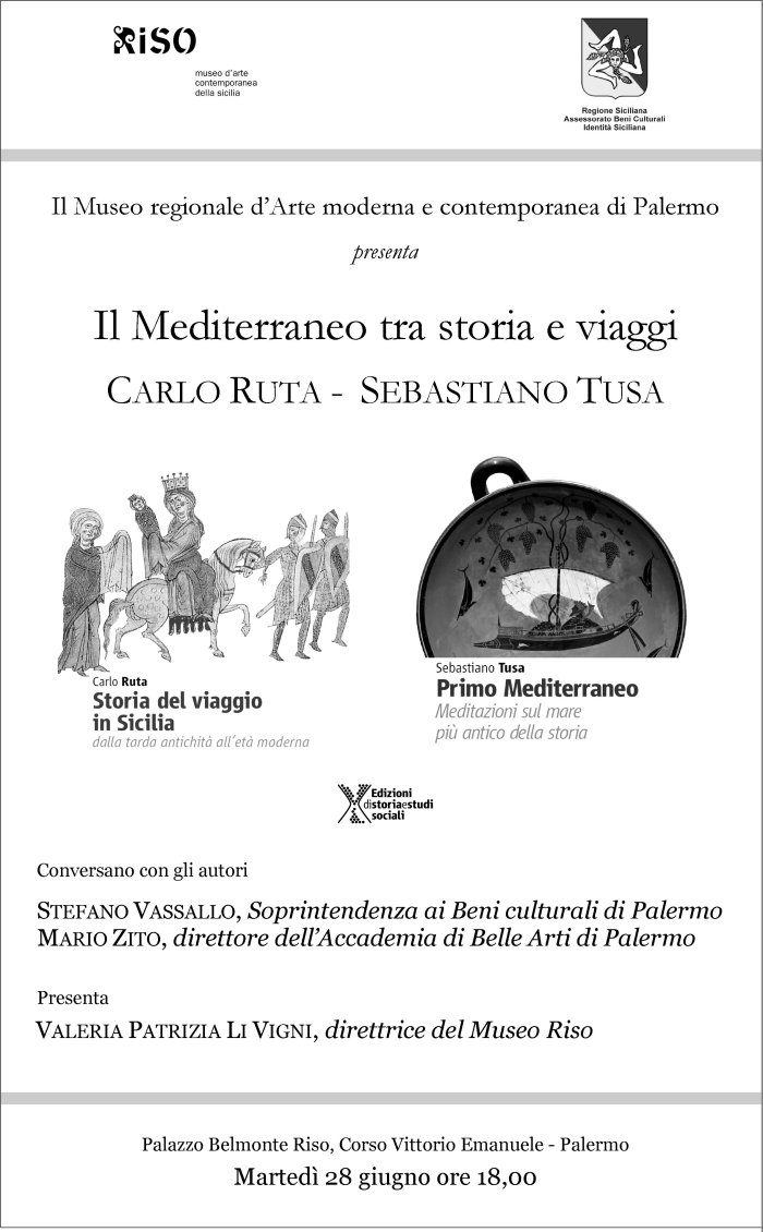 il 28 giugno “Il Mediterraneo tra viaggi e storia” al Museo Riso di Palermo