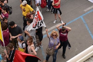 Dimostranti a Naxos