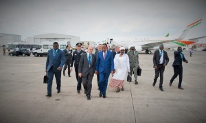 Arrivo Capo di Stato del Niger