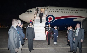 Arrivo del Primo Ministro del Canada Justin Trudeau