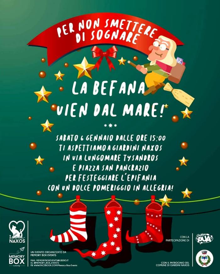 A Giardini Naxos il 6 gennaio “La Befana vien dal mare”
