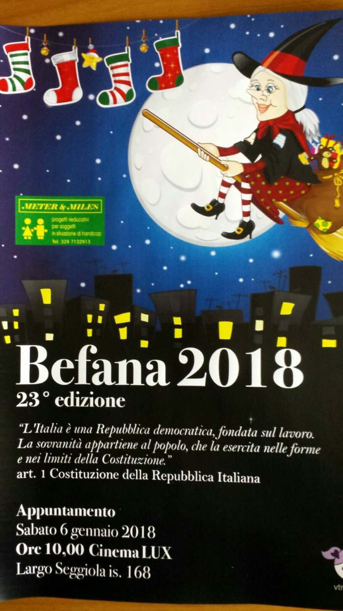 A Messina il sei gennaio il tradizionale appuntamento con la Befana al Cinema Lux