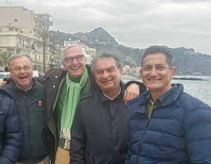 Nella foto Sergio Spadoni, Giuseppe Spartà e Gaetano Caliri