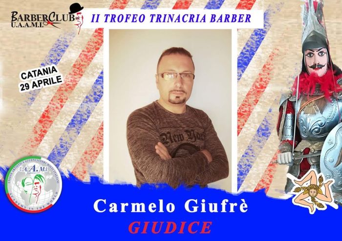 Il Barber shop Carmelo Giuffrè inserito nella giuria del Trofeo Trinacria Barber svoltosi a Catania