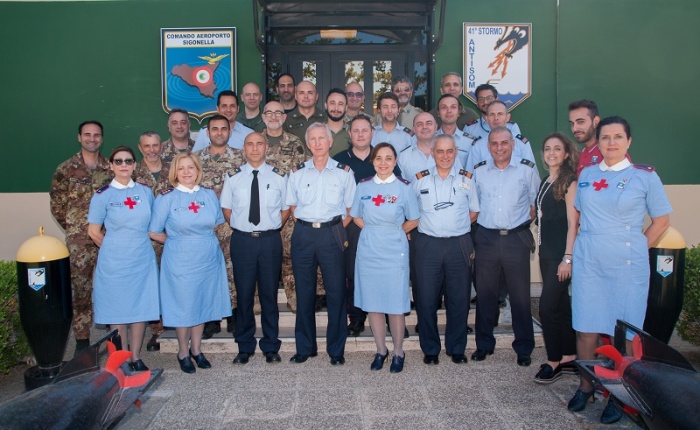 A Sigonella il 41° Stormo partecipa all’esercitazione “Mare Aperto 18-1″ e nel contempo si tengono lezioni di diritto internazionale umanitario