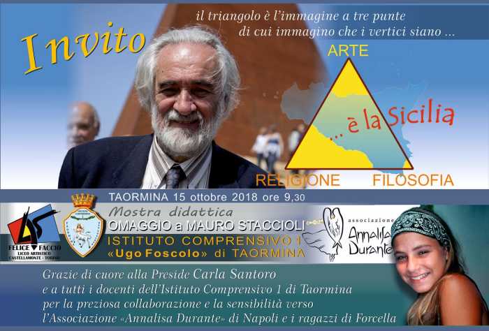 A Taormina il 15 ottobre il prestigioso evento culturale per ricordare l’artista Mauro Staccioli progettista della Piramide di Motta D’Affermo
