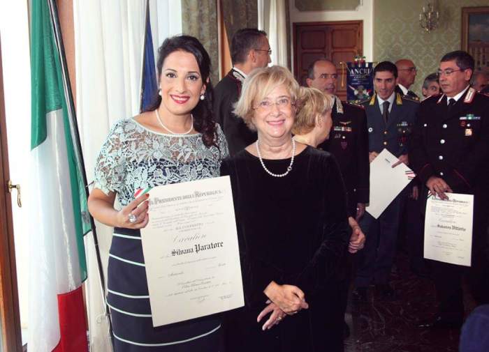 ALL’AVV. SILVANA PARATORE CONFERITA L’ONORIFICENZA DI CAVALIERE DELL’ORDINE “ AL MERITO DELLA REPUBBLICA”