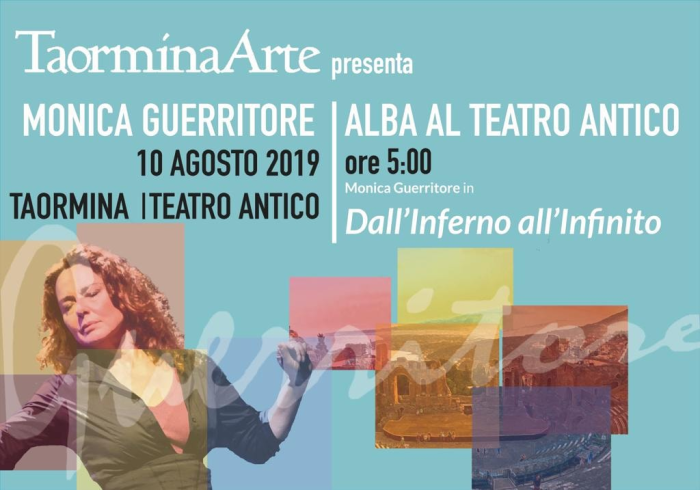 Il 10 agosto a Taormina si mette in scena “Dall’Inferno all’infinito” con Monica Guerritore