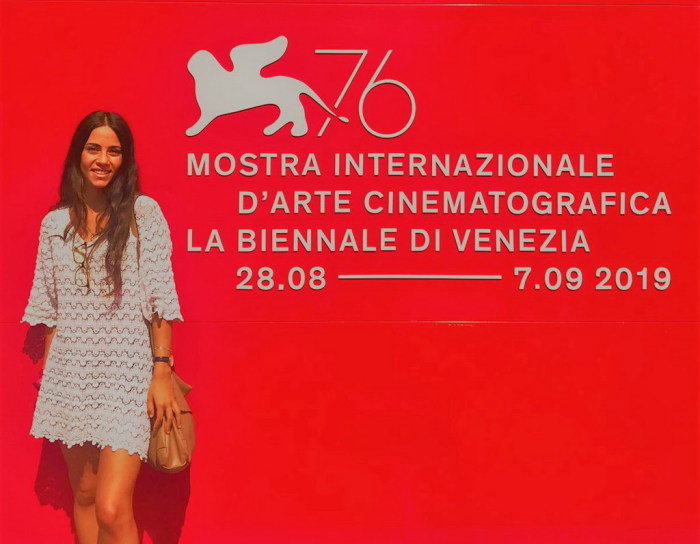 La studentessa giardinese Doriana nelle vesti di giurata alla mostra cinematografica di Venezia