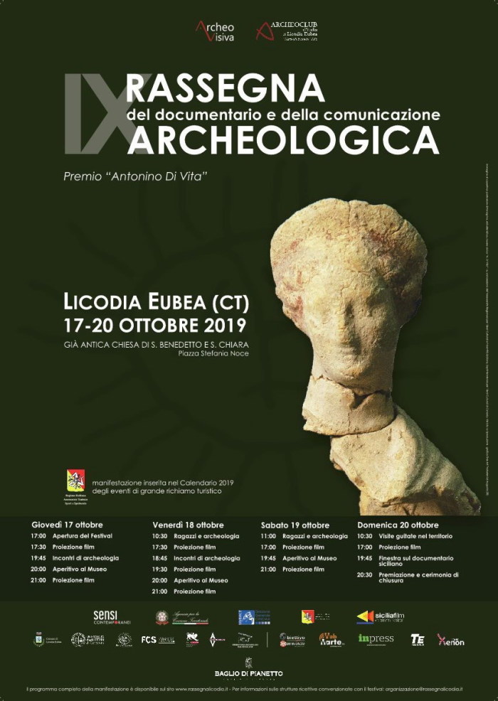 Dal 17 al 20 ottobre Licodia Eubea capitale internazionale del Cinema Archeologico con la IX Rassegna del Documentario e della Comunicazione Archeologica