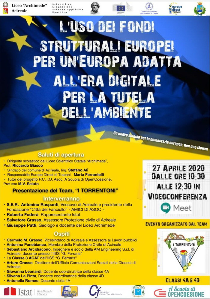Fondi europei: green deal e digital transformation all’Archimede di Acireale