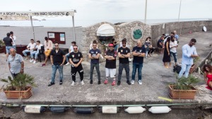 Foto di gruppo al Porticciolo Saia a Giardini Naxos