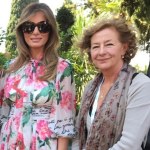 Martine Fender assieme a Melania Trump al G7 di Taormina