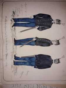 Modello di uniforme per la banda musicale (1876)