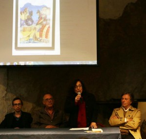 da sinistra-Presidente Rotary Club T, Sindaco Castelmola, presidenti Slowitaly e Archeoclub TC