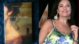 Cettina Costa e la copertina del libro