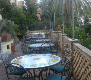 Un angolo della terrazza