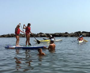 In acqua con le canoe